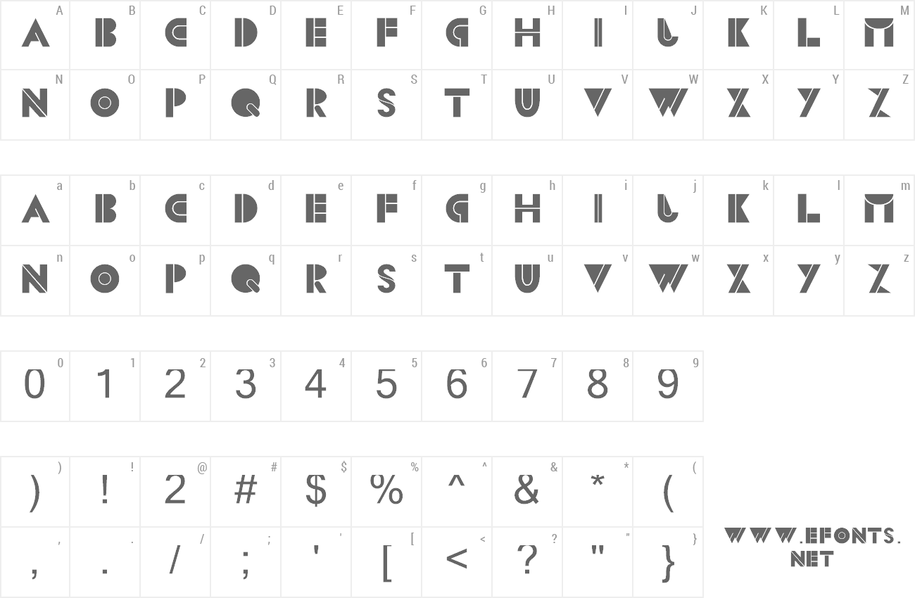 Font CS Blocks preview
